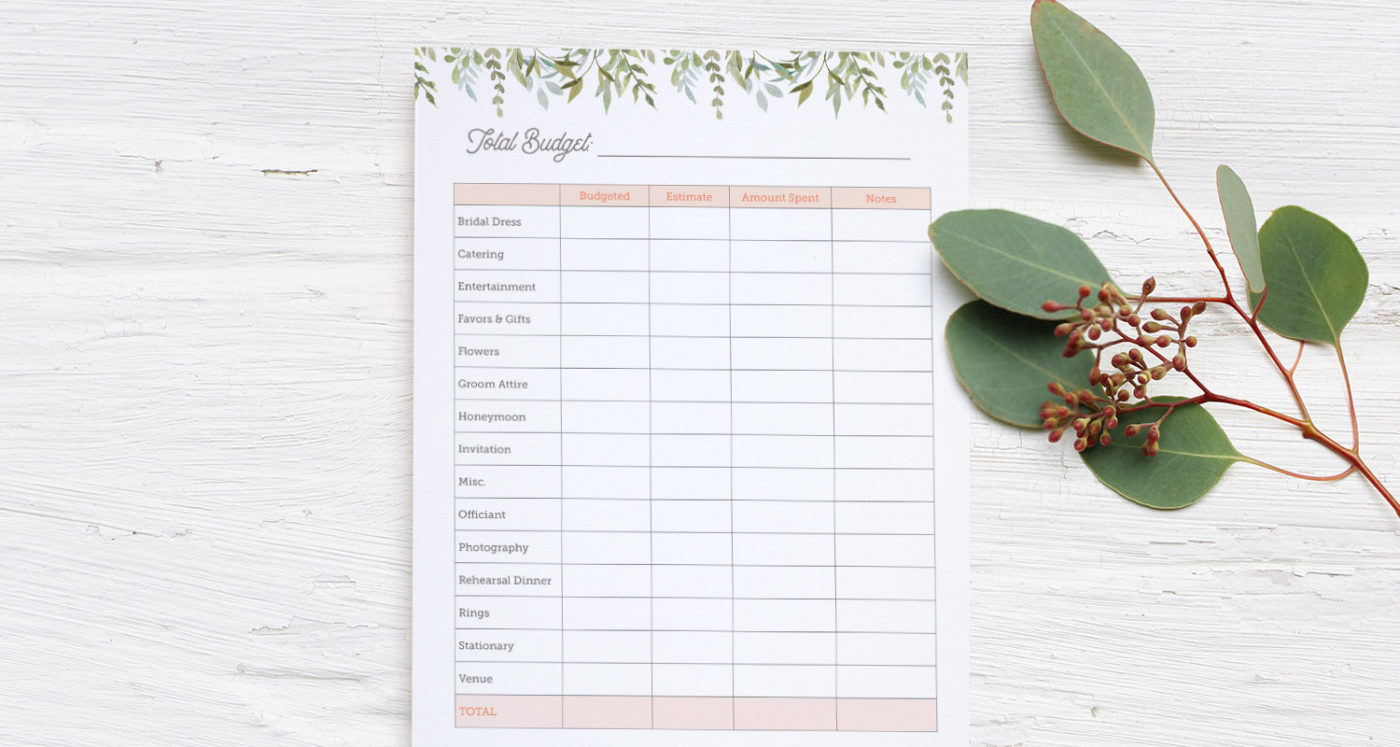 Free Wedding Planner Printable S Bride Access